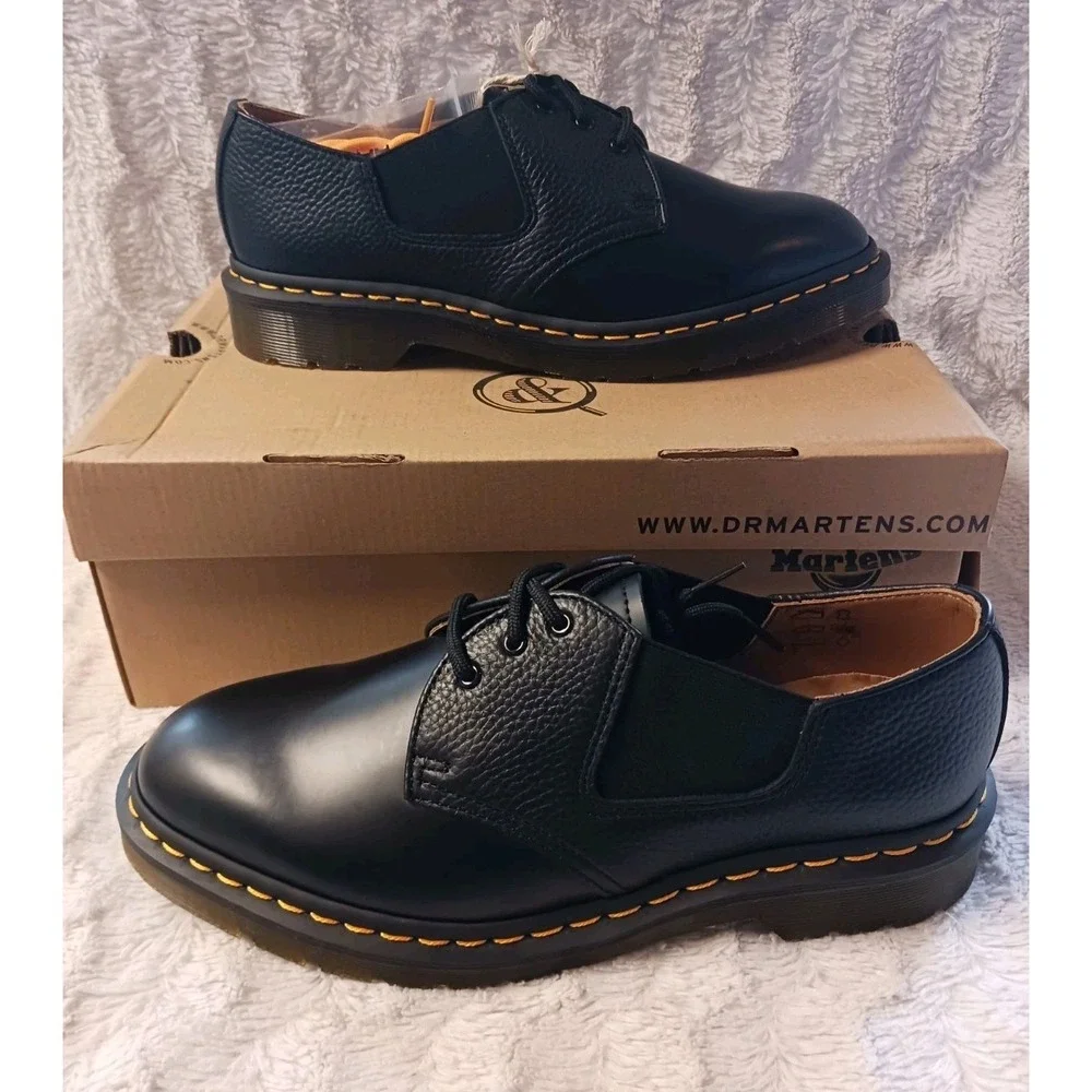 Dr Martens x End Smith G UA Men's 9 Women's 10 Smooth Black Leather Oxford Shoes